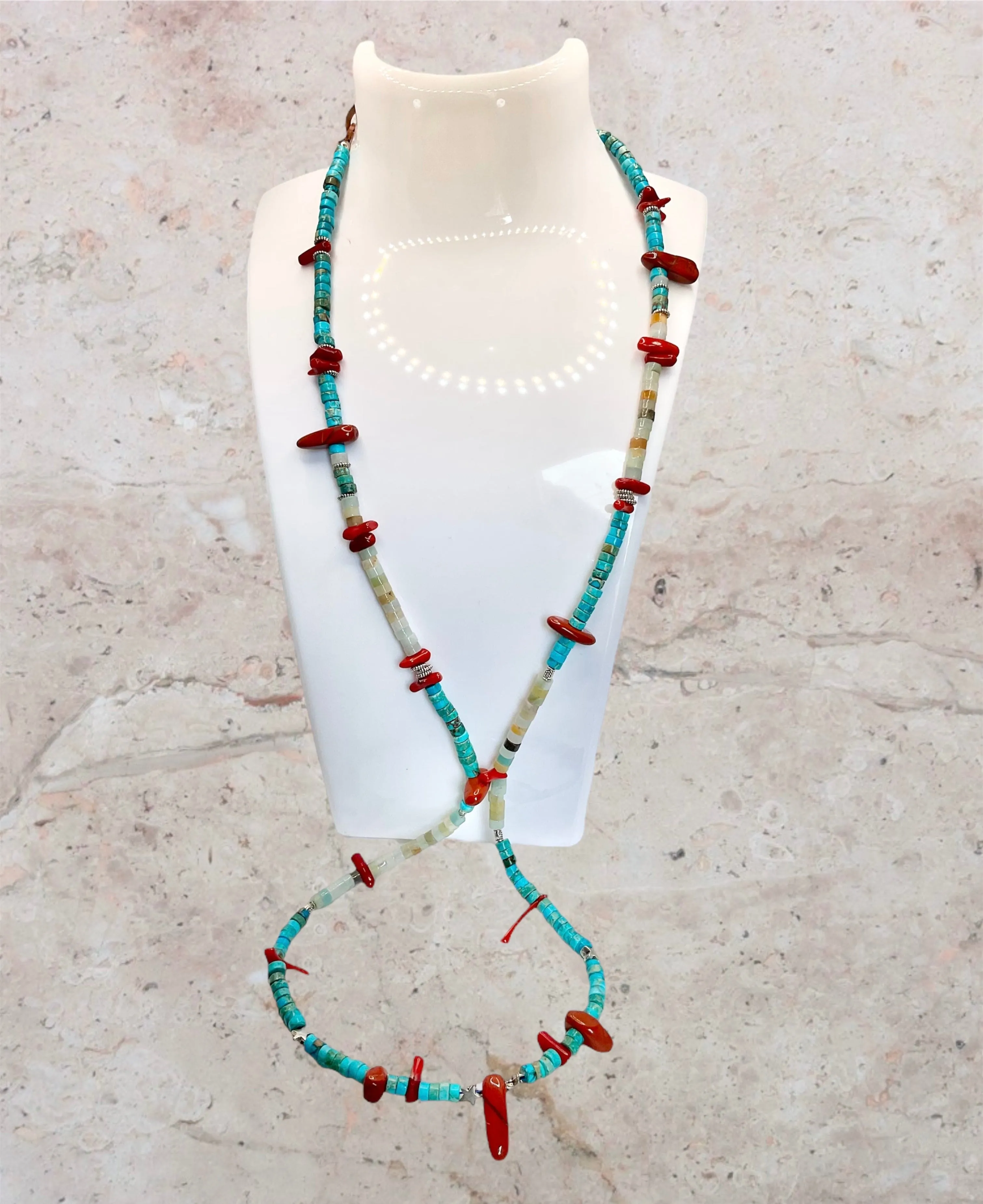 Handmade Turquoise Boho Necklace