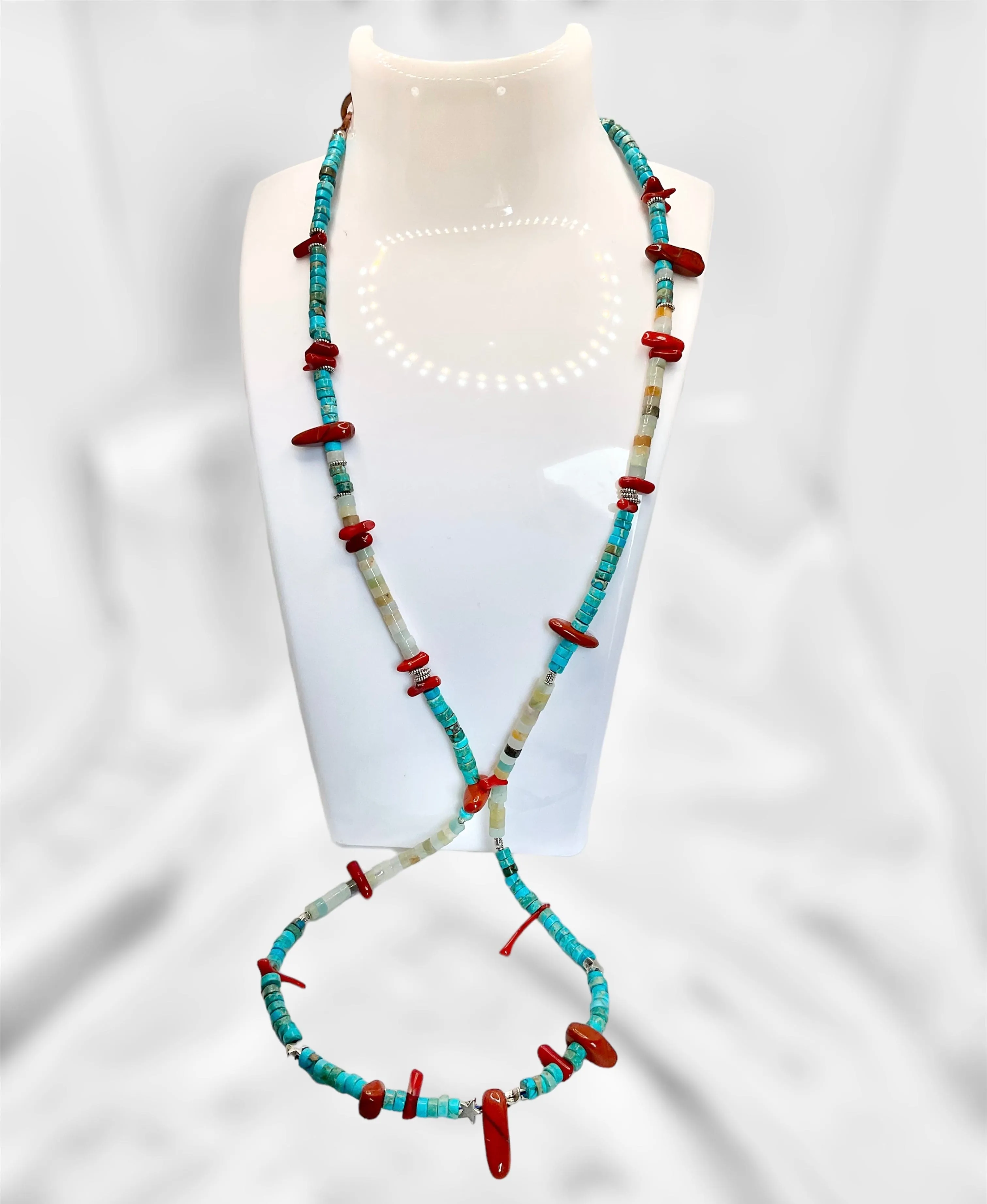 Handmade Turquoise Boho Necklace