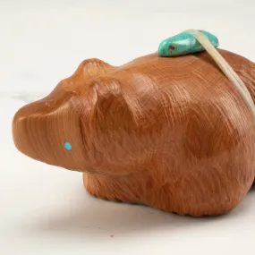 Herbert Halate Handmade Zuni Fetish Bear Carving