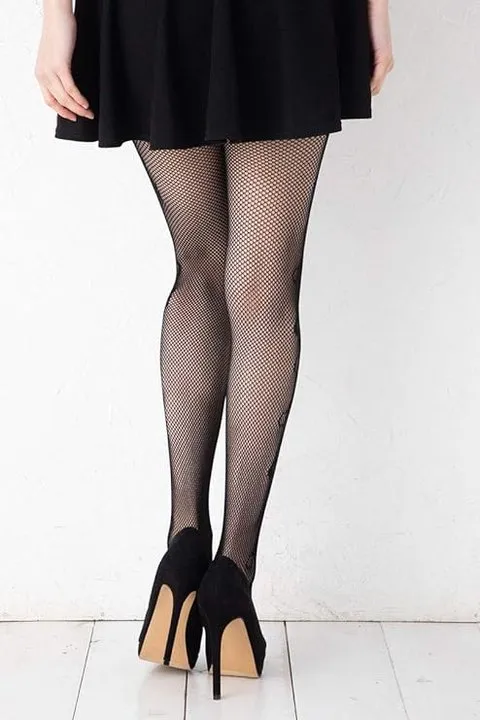 Hollow Sexy Fishnet Patterned Tights Black Tights