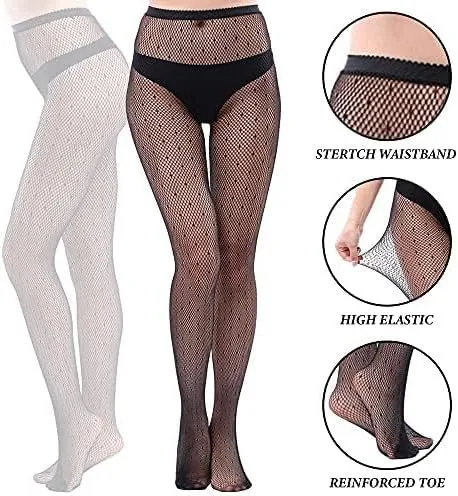 Hollow Sexy Fishnet Patterned Tights Black Tights