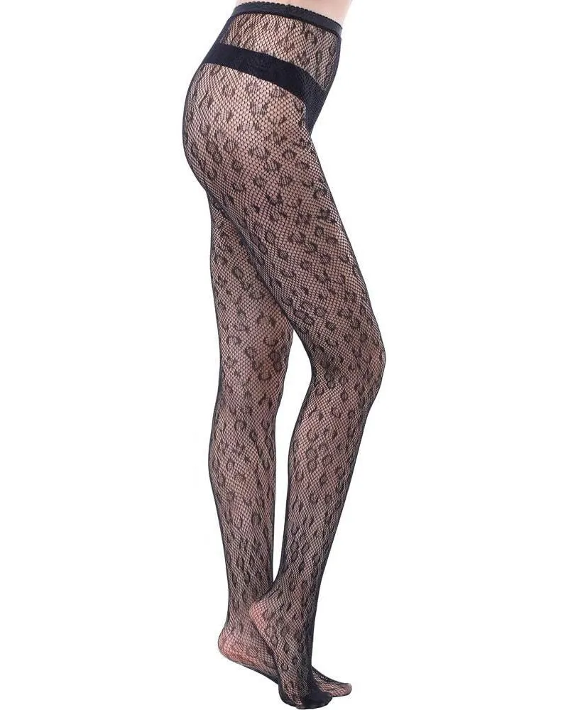 Hollow Sexy Fishnet Patterned Tights Black Tights