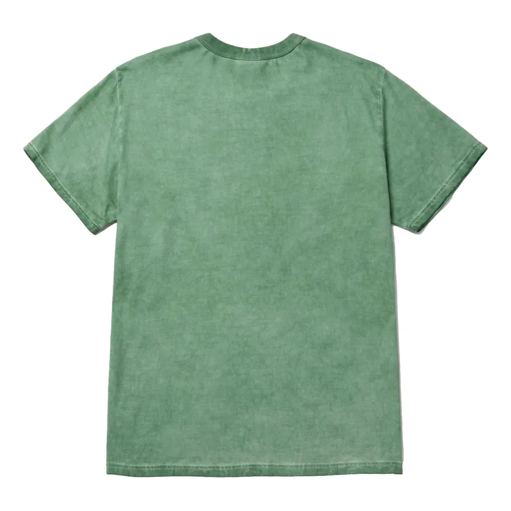 HUF 12 GALAXIES FADED S/S RELAXED TOP-GREEN