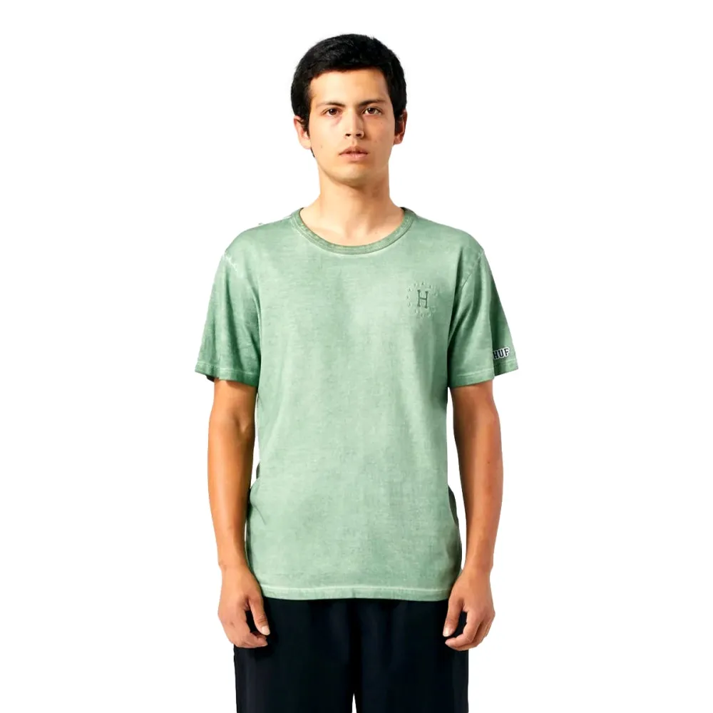 HUF 12 GALAXIES FADED S/S RELAXED TOP-GREEN