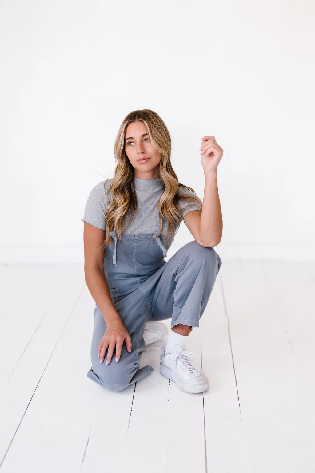 Jenna Jumpsuit in Faded Blue