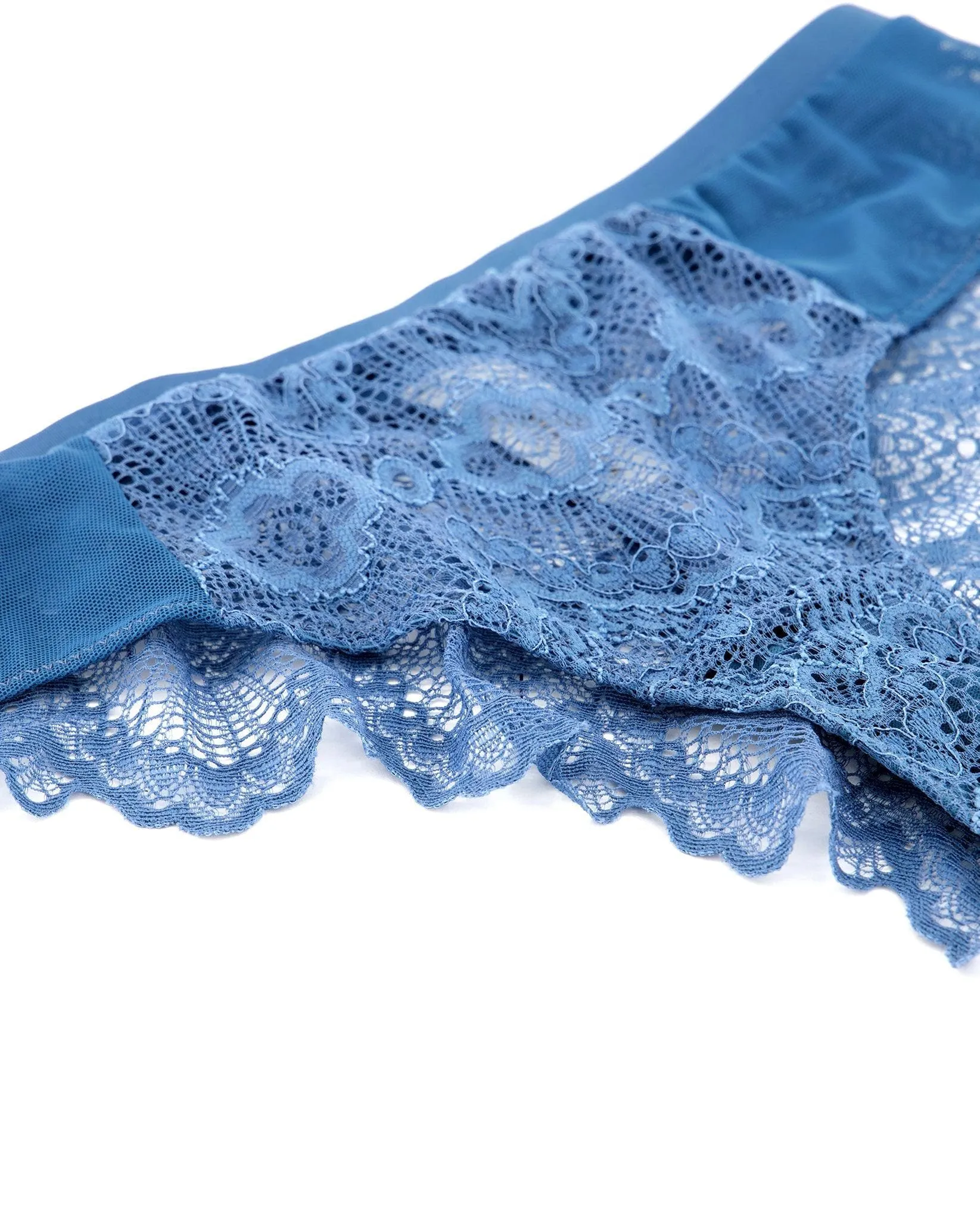 Lace Cheeky Faded Blue