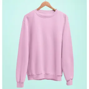 Light Baby Pink Plain Sweatshirt