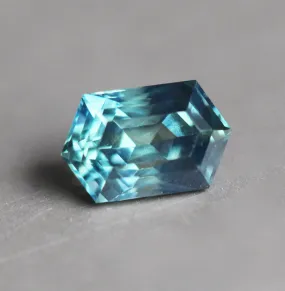 Loose 1.15 Ct Teal Hexagon Sapphire