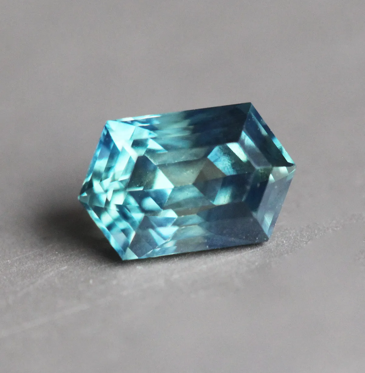 Loose 1.15 Ct Teal Hexagon Sapphire