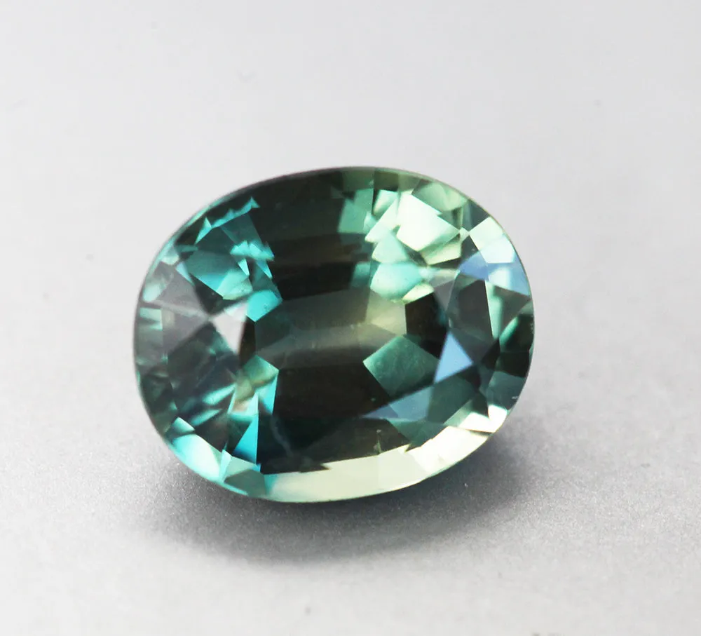 Loose 2.26 Ct Oval Teal Sapphire