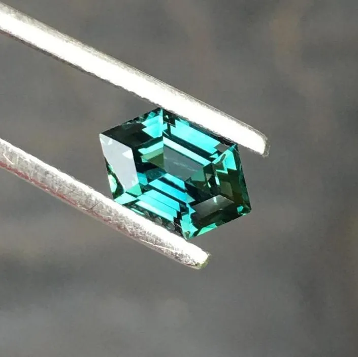 Loose 2.44 Ct Hexagon Teal Sapphire