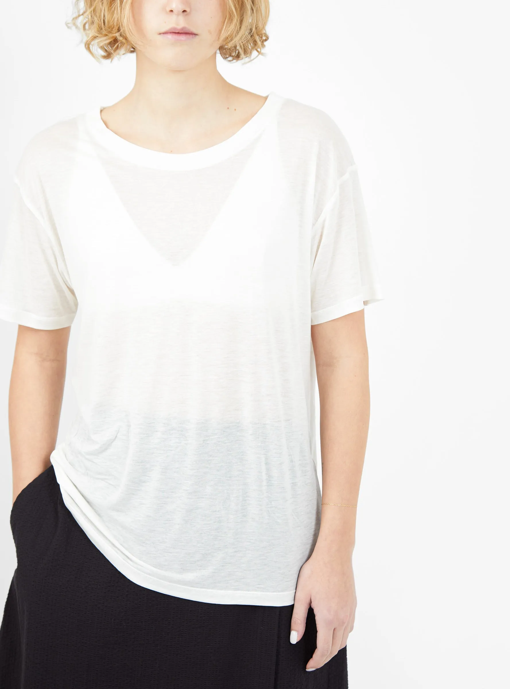 Loose T-shirt Undyed