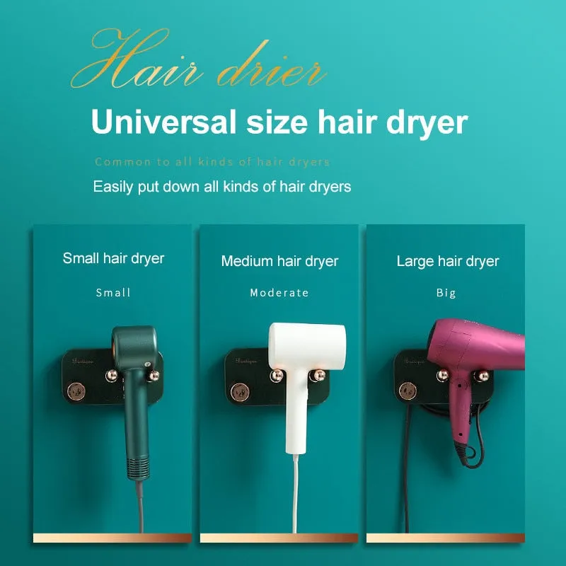 Luxury Bathroom Hair Dryer Holder