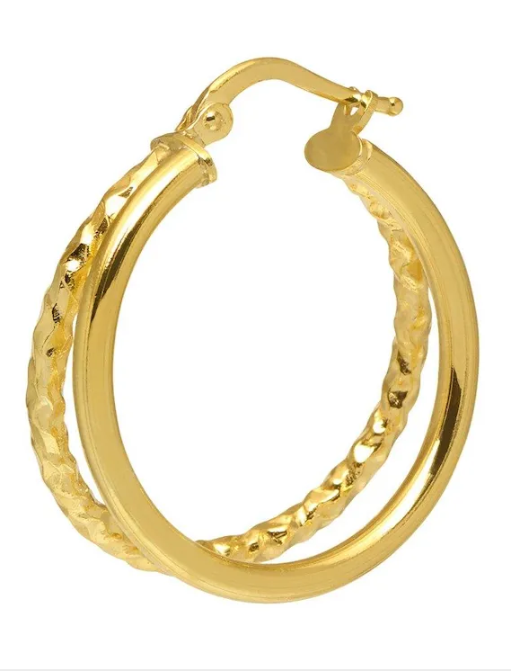 Luxury Double Hoop Earrings for Women