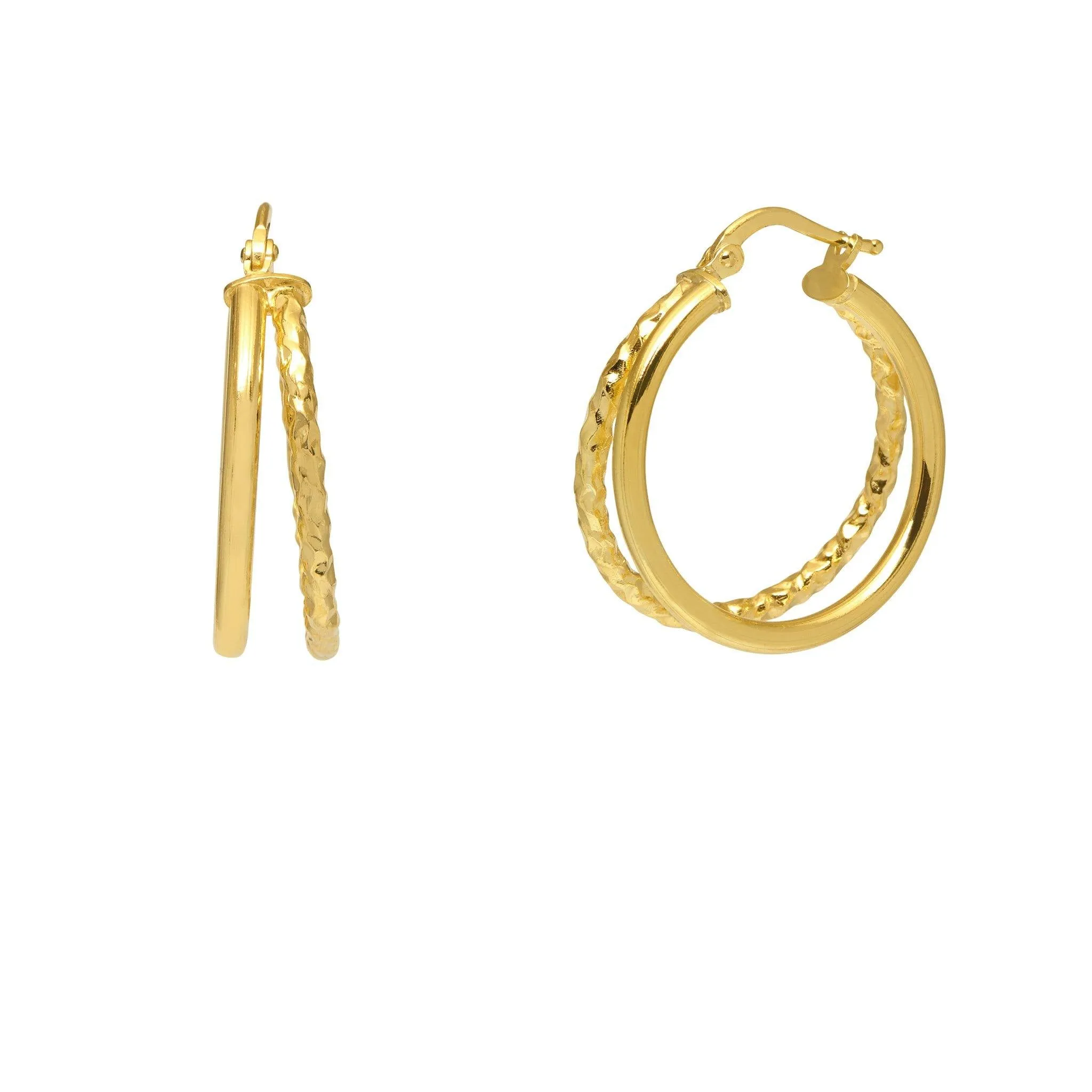 Luxury Double Hoop Earrings for Women