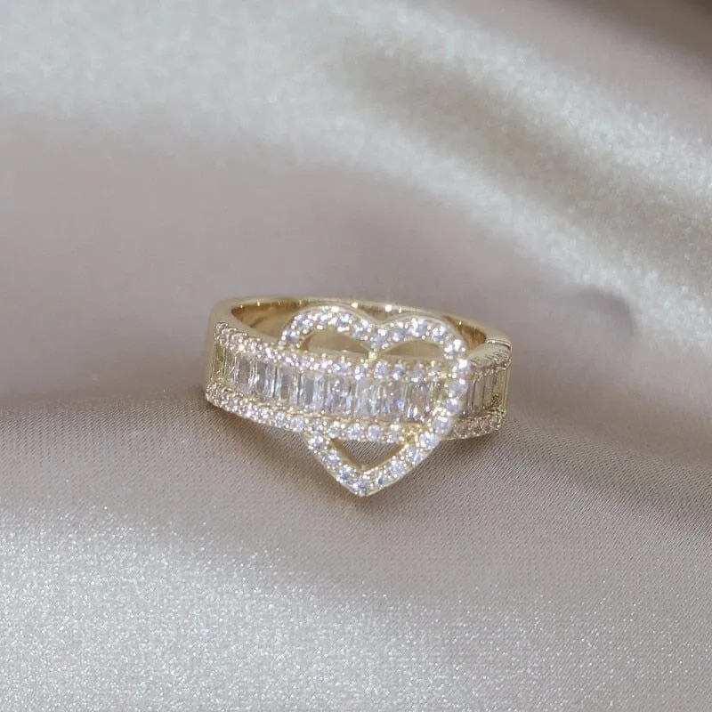 Luxury Love Diamond Resizable Ring