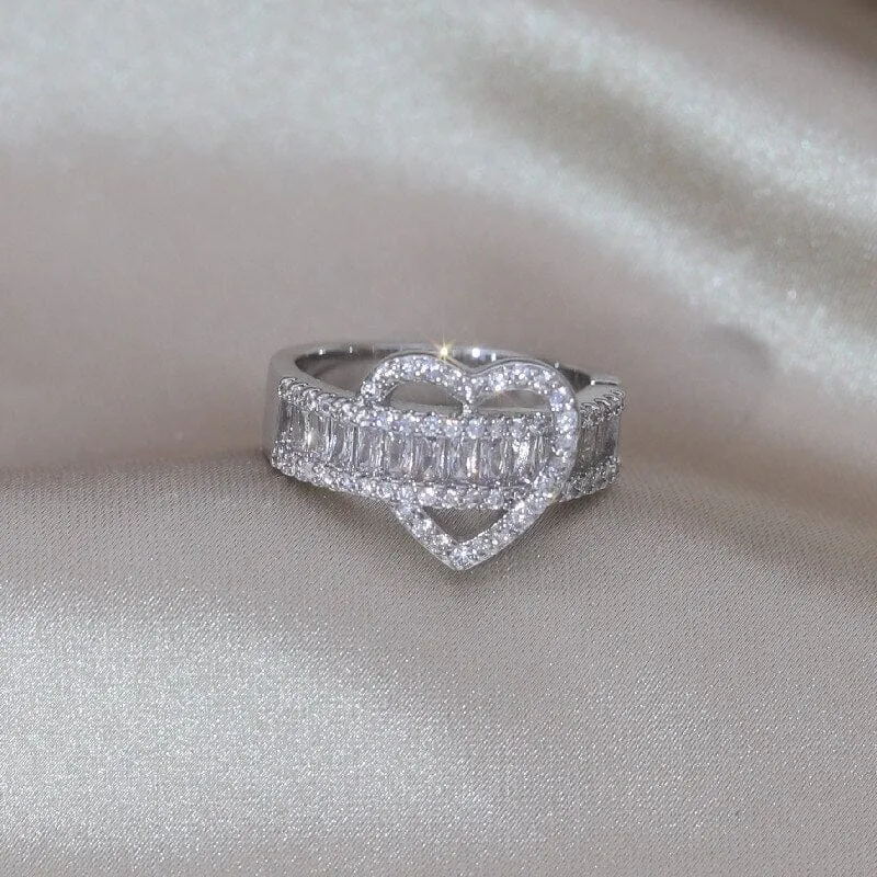 Luxury Love Diamond Resizable Ring