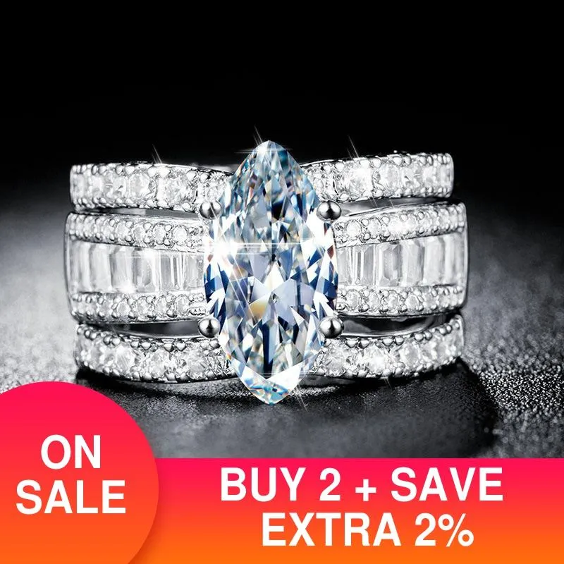 Luxury Marquise Ring Set