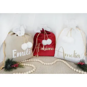 Luxury Velvet Personalized Santa Sack