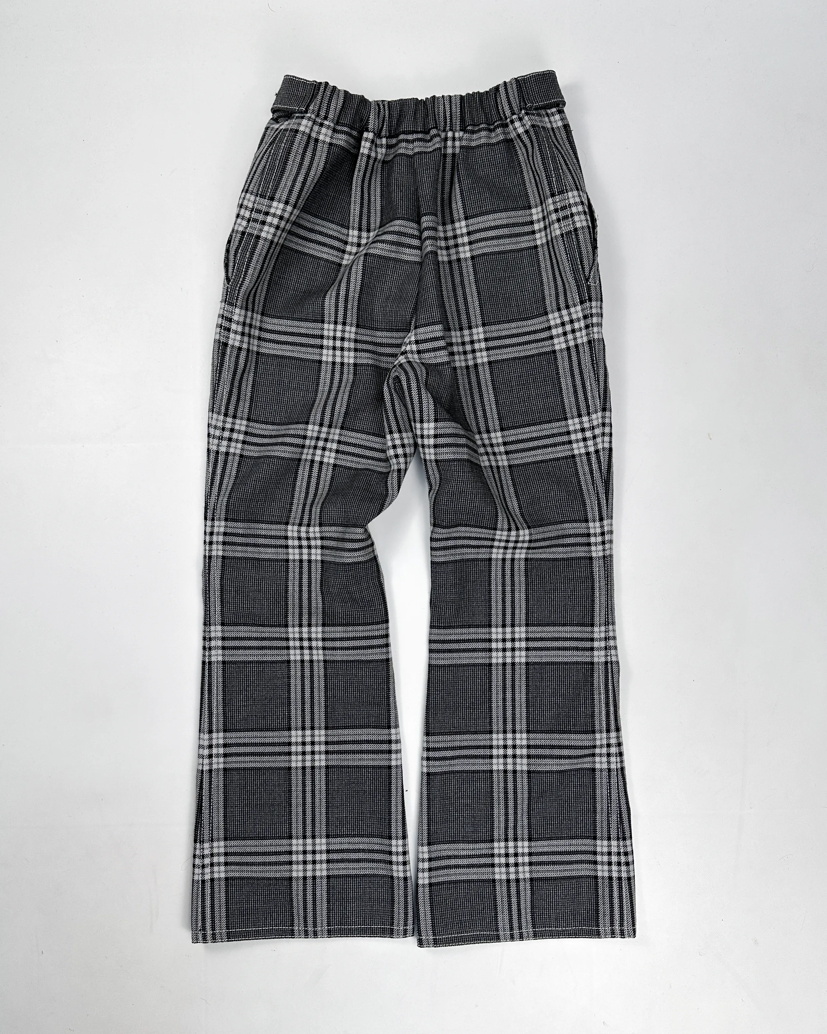 Marni Patterned Wool Grey Flare Pants 2000's