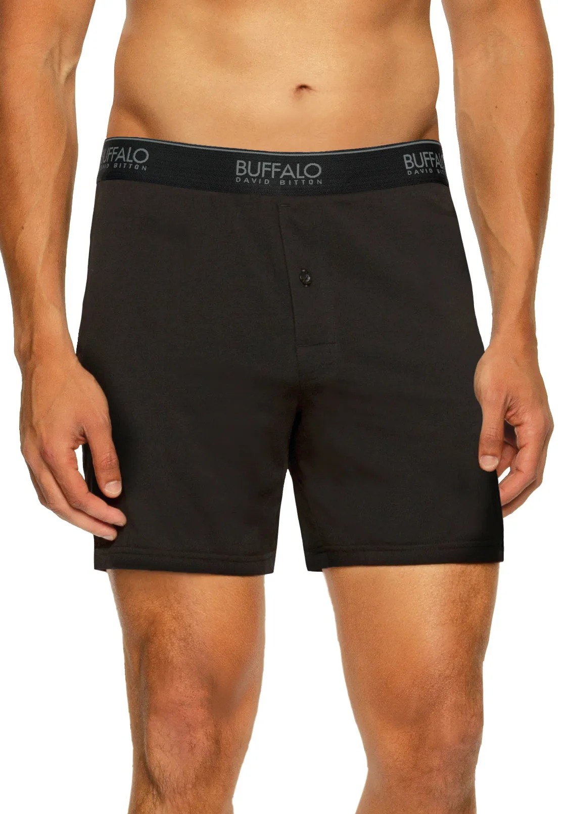 Men 3-pack Loose Boxers Black