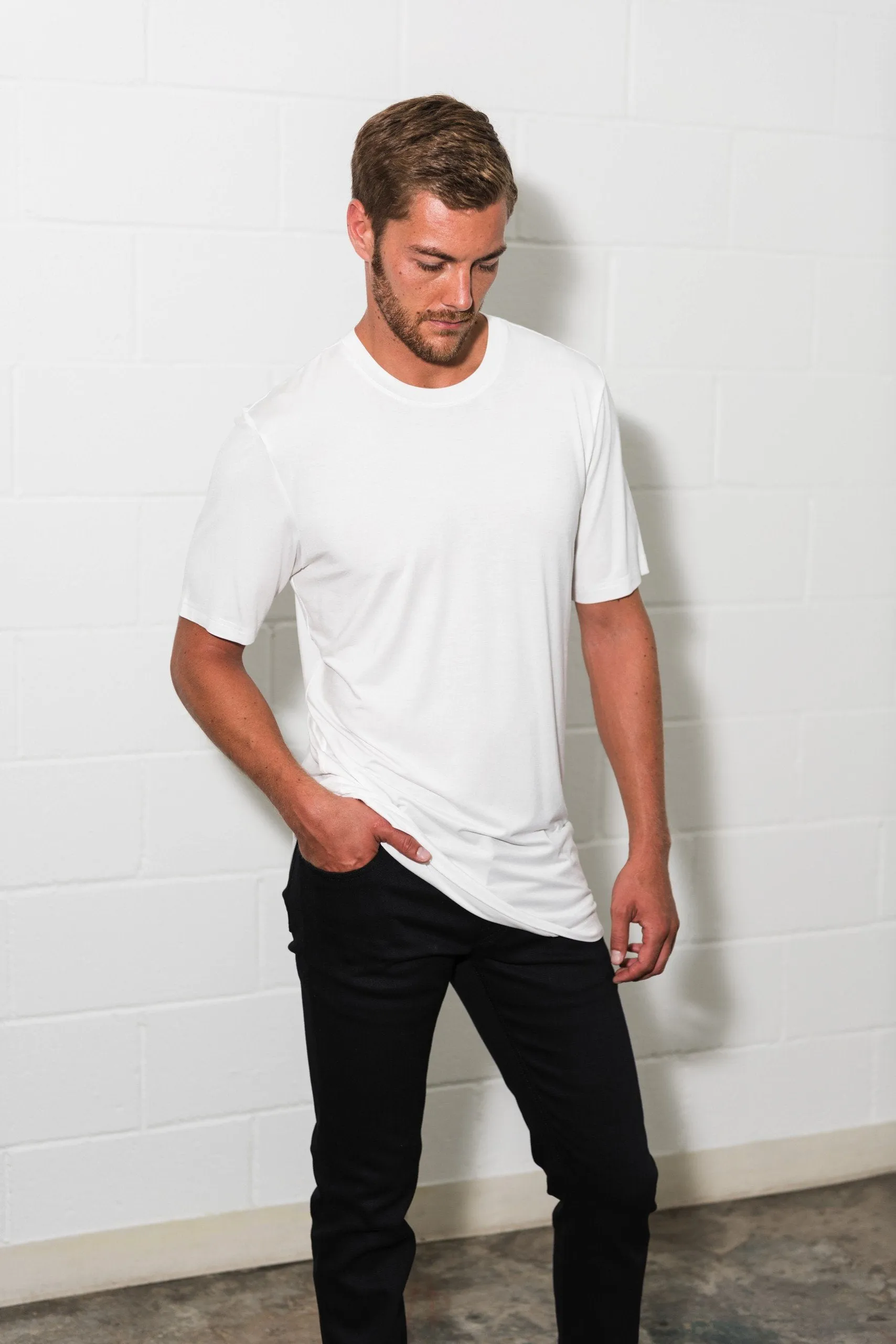 Men's Modal Oversized Crew Tee