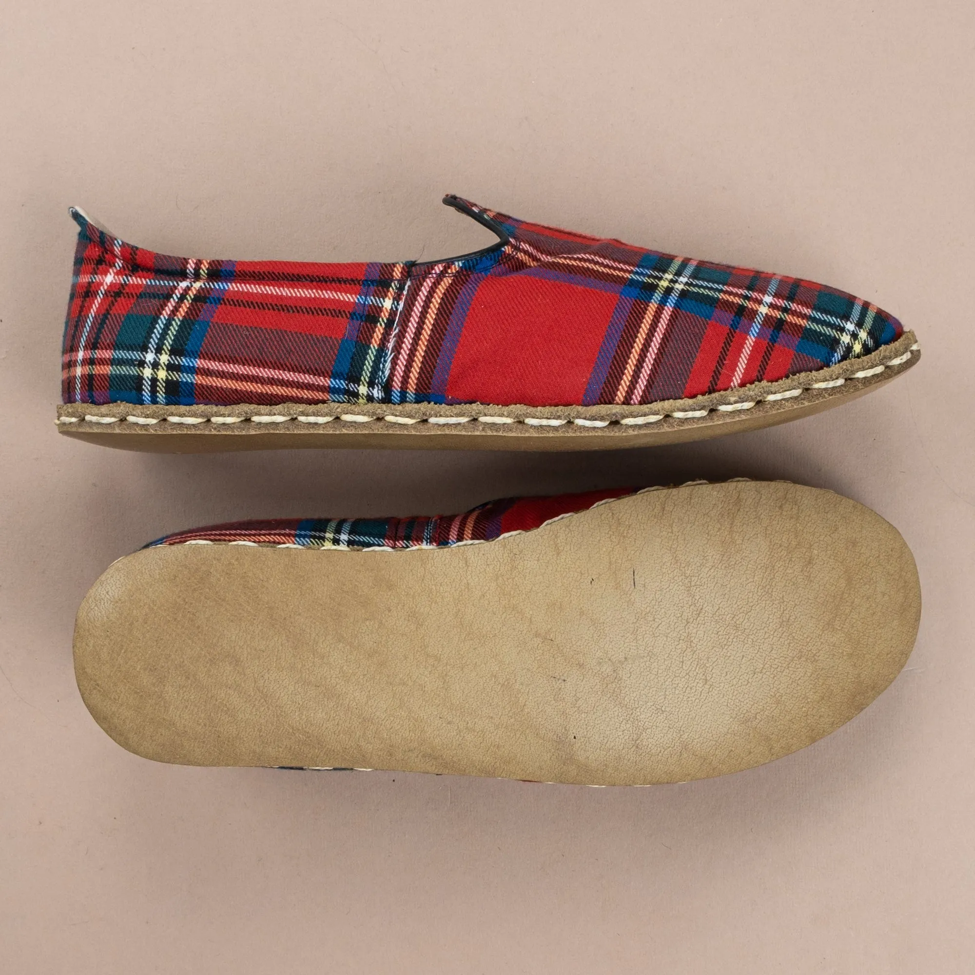 Men's Red Plaid Barefoots