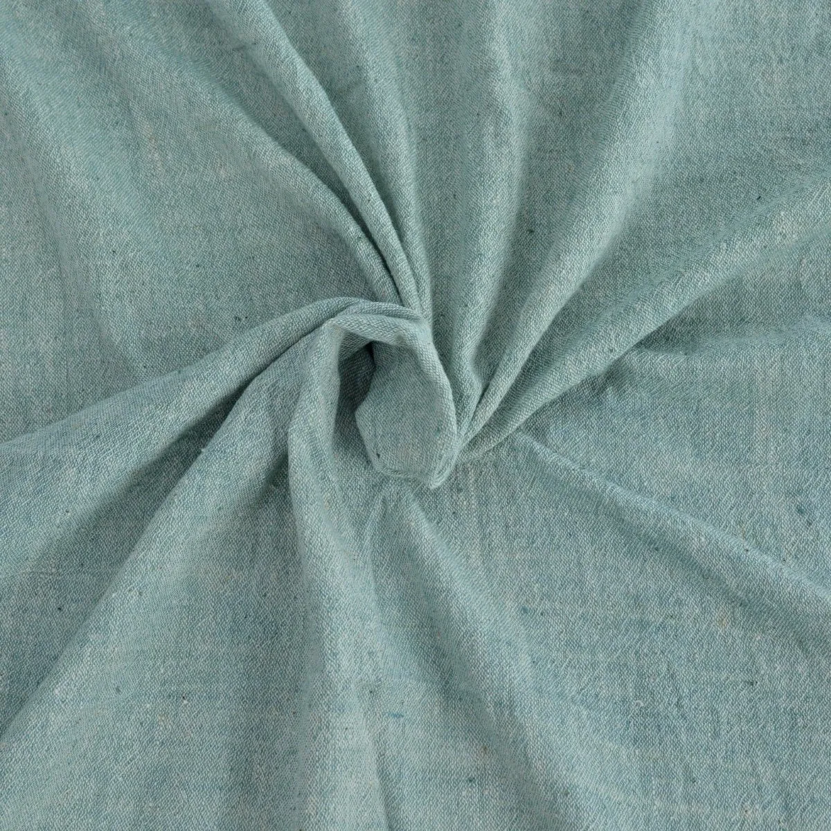 Mint Handwoven Organic Cotton Fabric