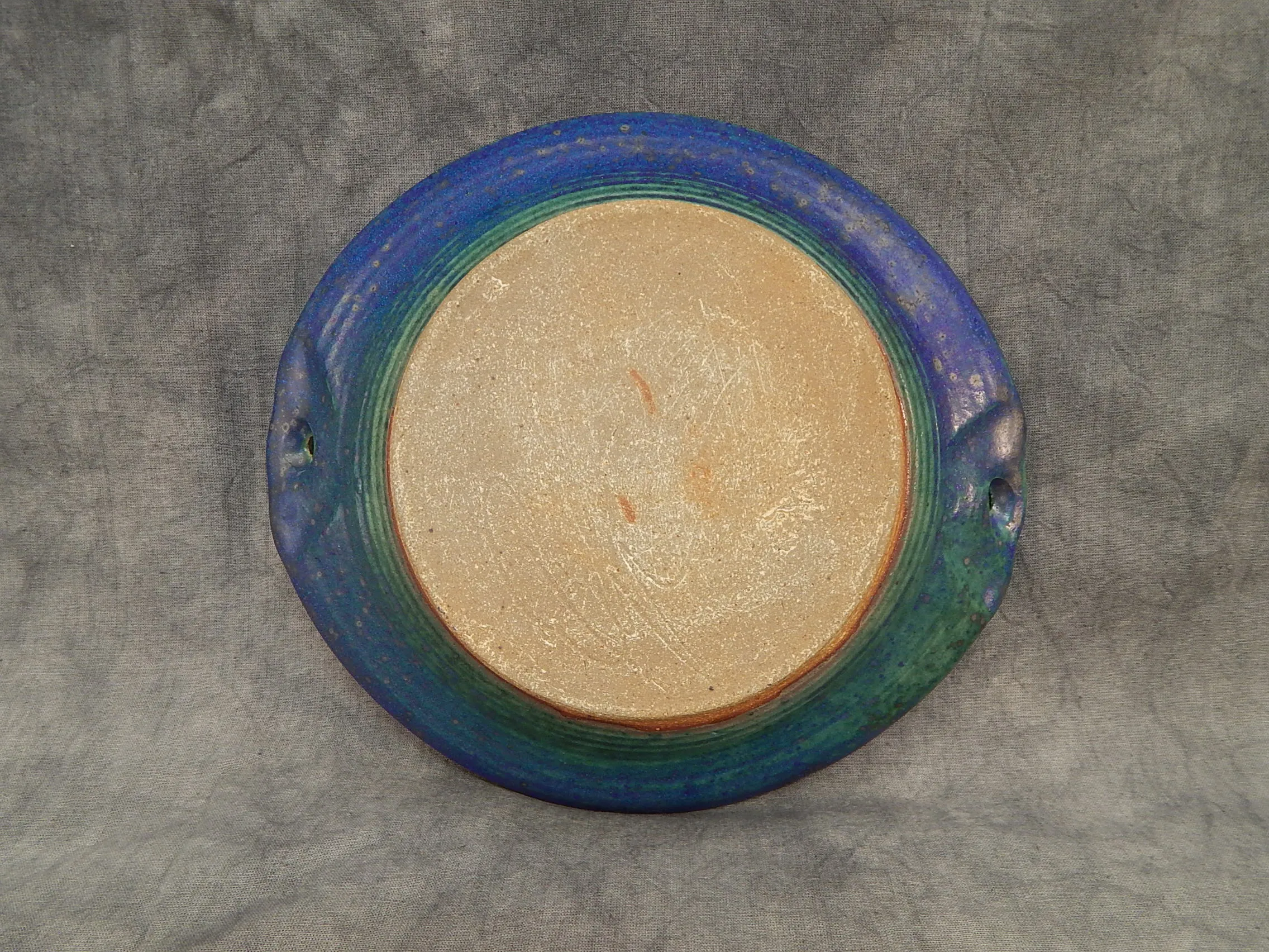 Multi-colored Handmade Pottery Plate