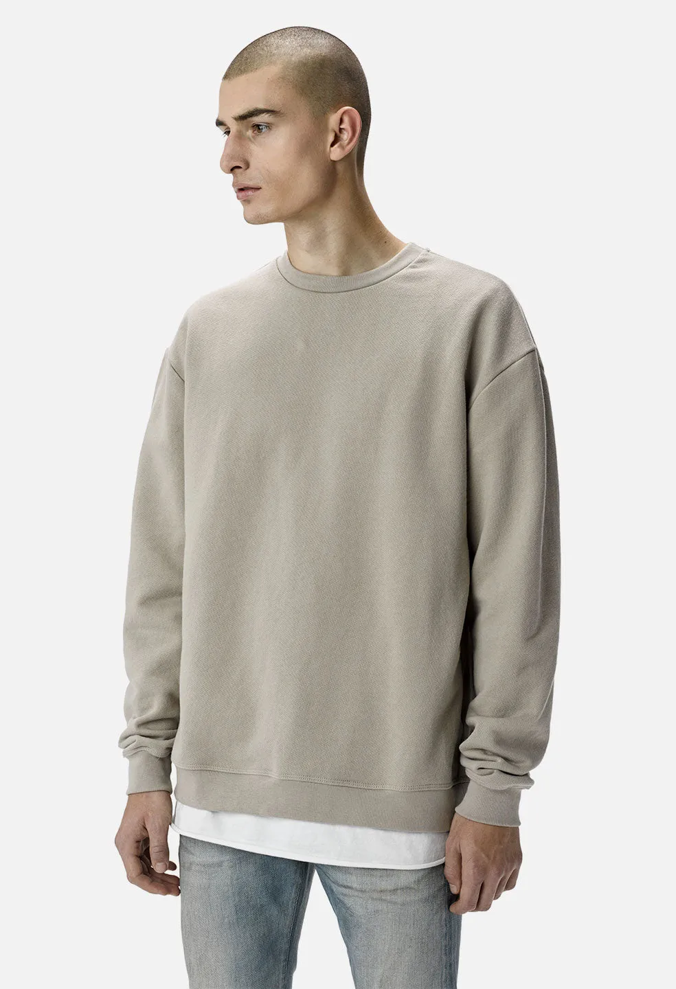 Cozy Mojave Oversized Crewneck Pullover - Perfect for Comfort and Style