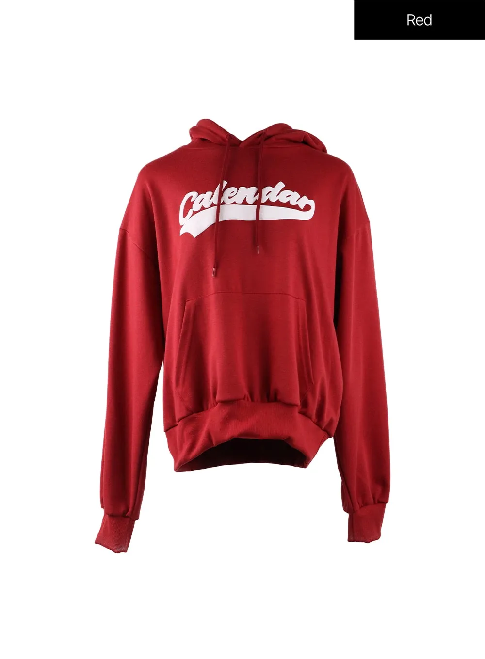 Oversized Graphic Lettering Hoodie IF408