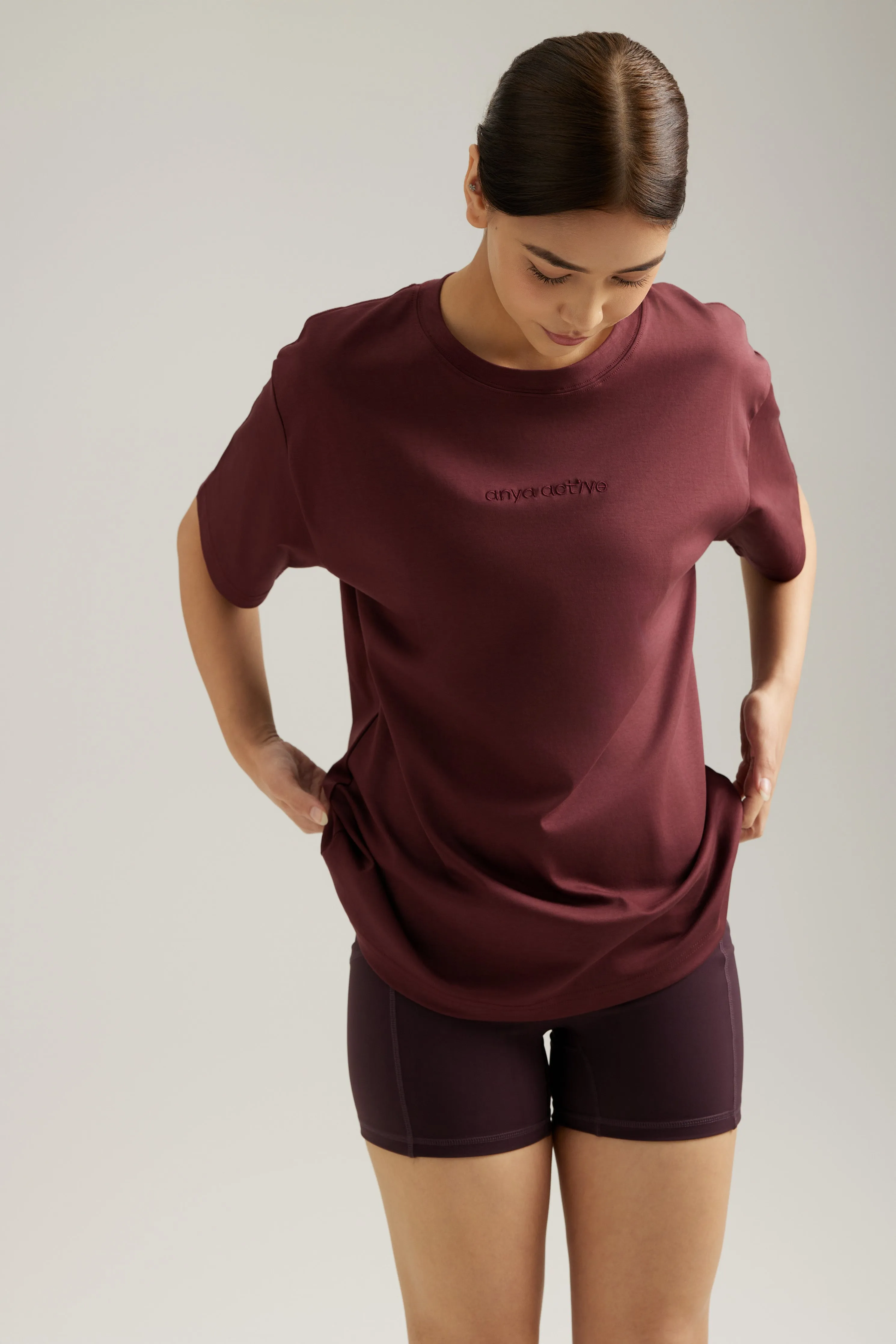 Oversized Tee in Beet