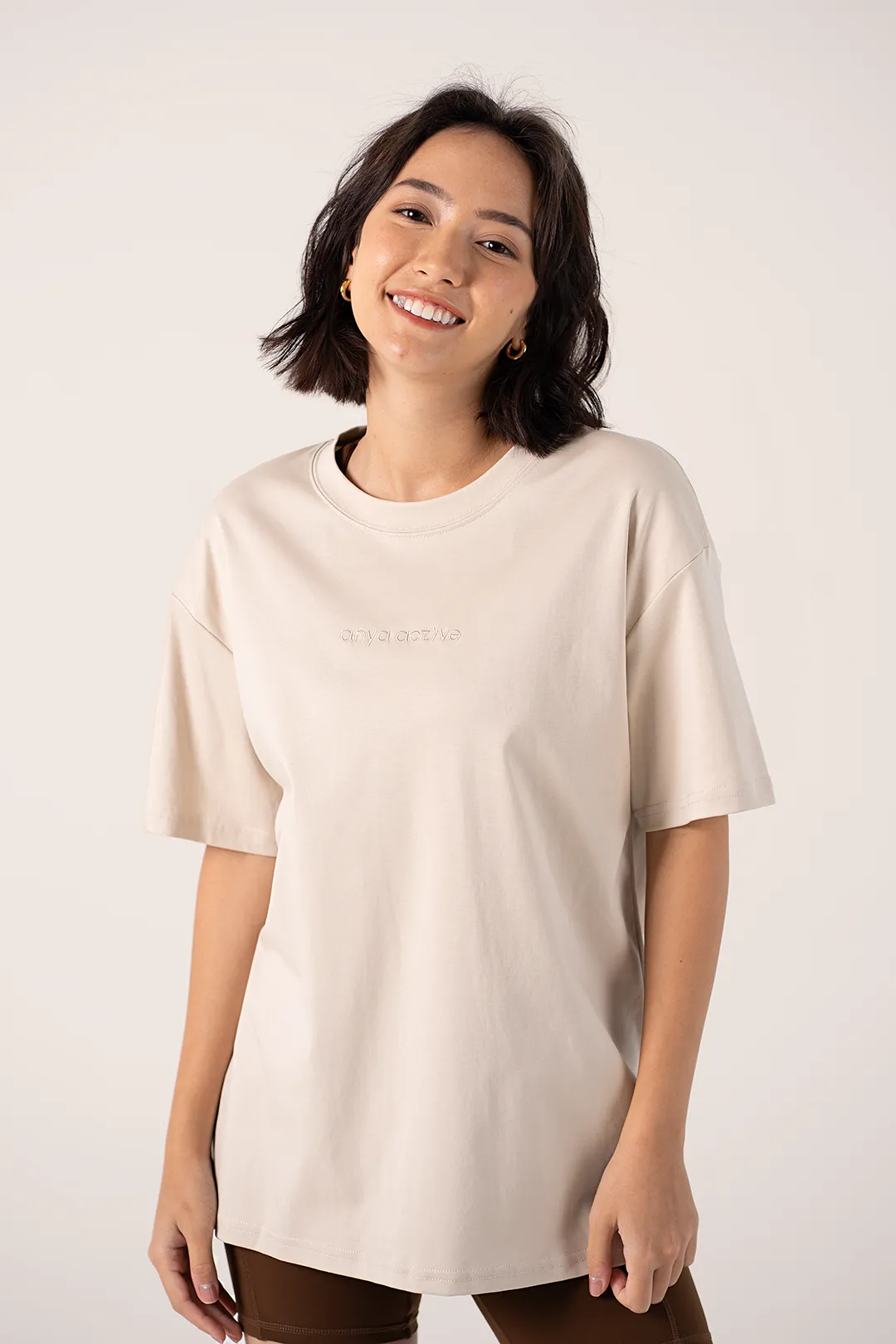 Oversized Tee in Oat