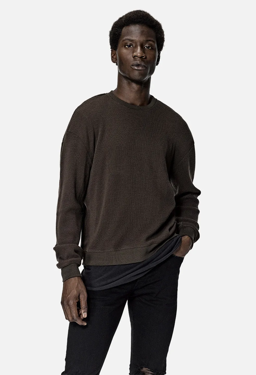 Oversized Thermal Crew / Brown