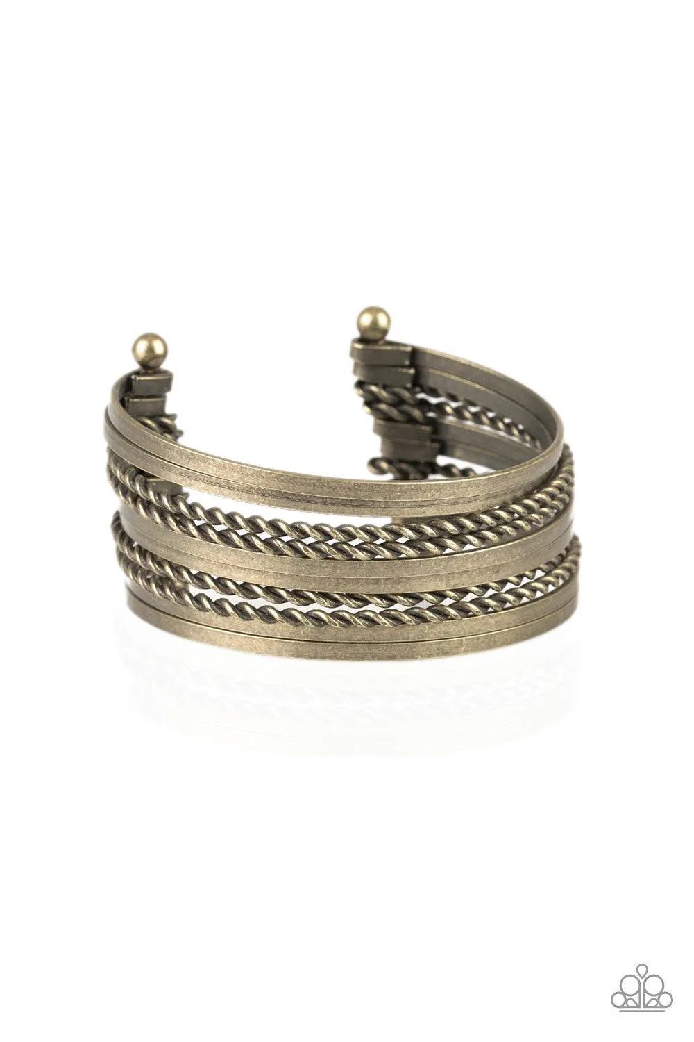 Paparazzi Perfectly Patterned - Brass Bracelet