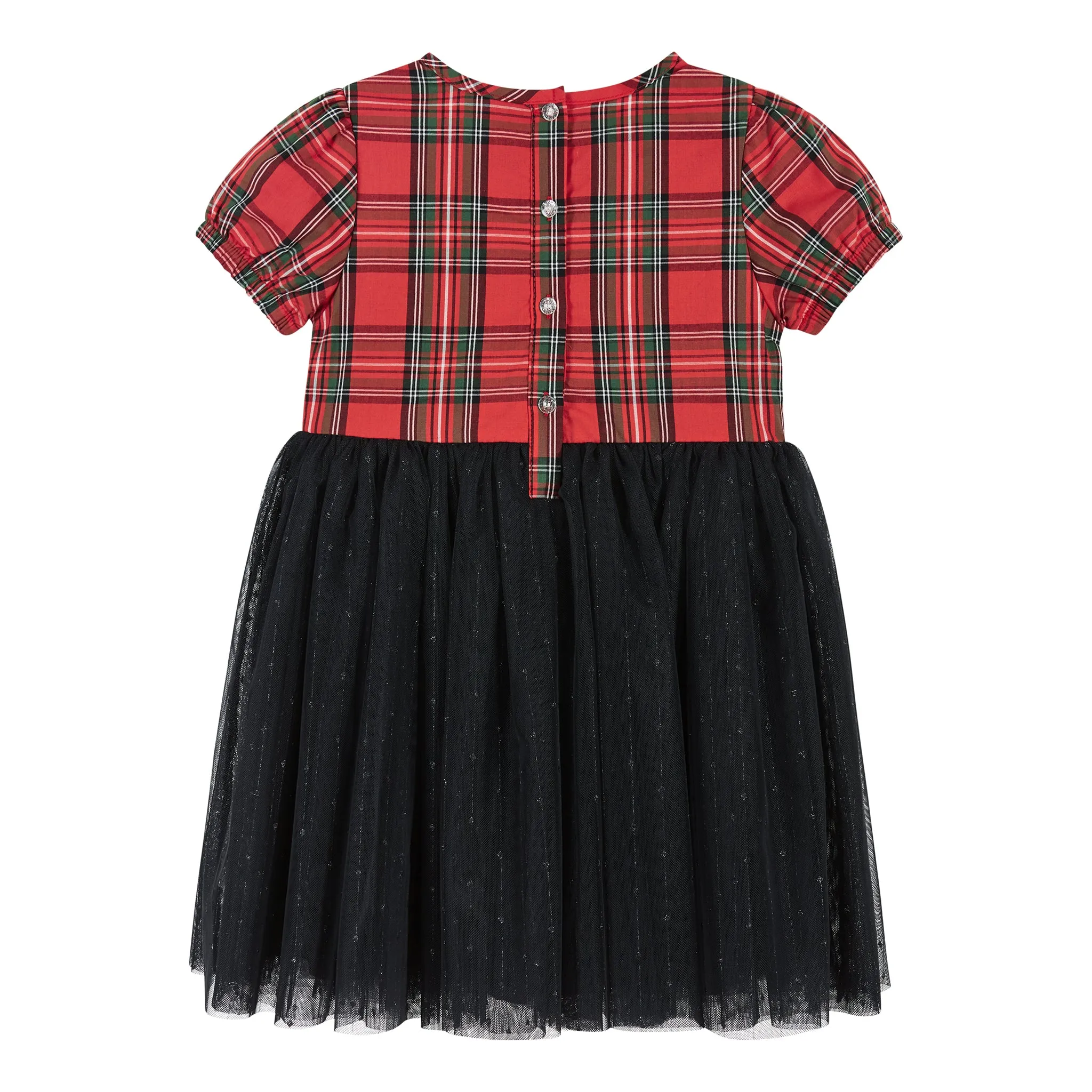 Plaid Tulle Dress  | Red & Green