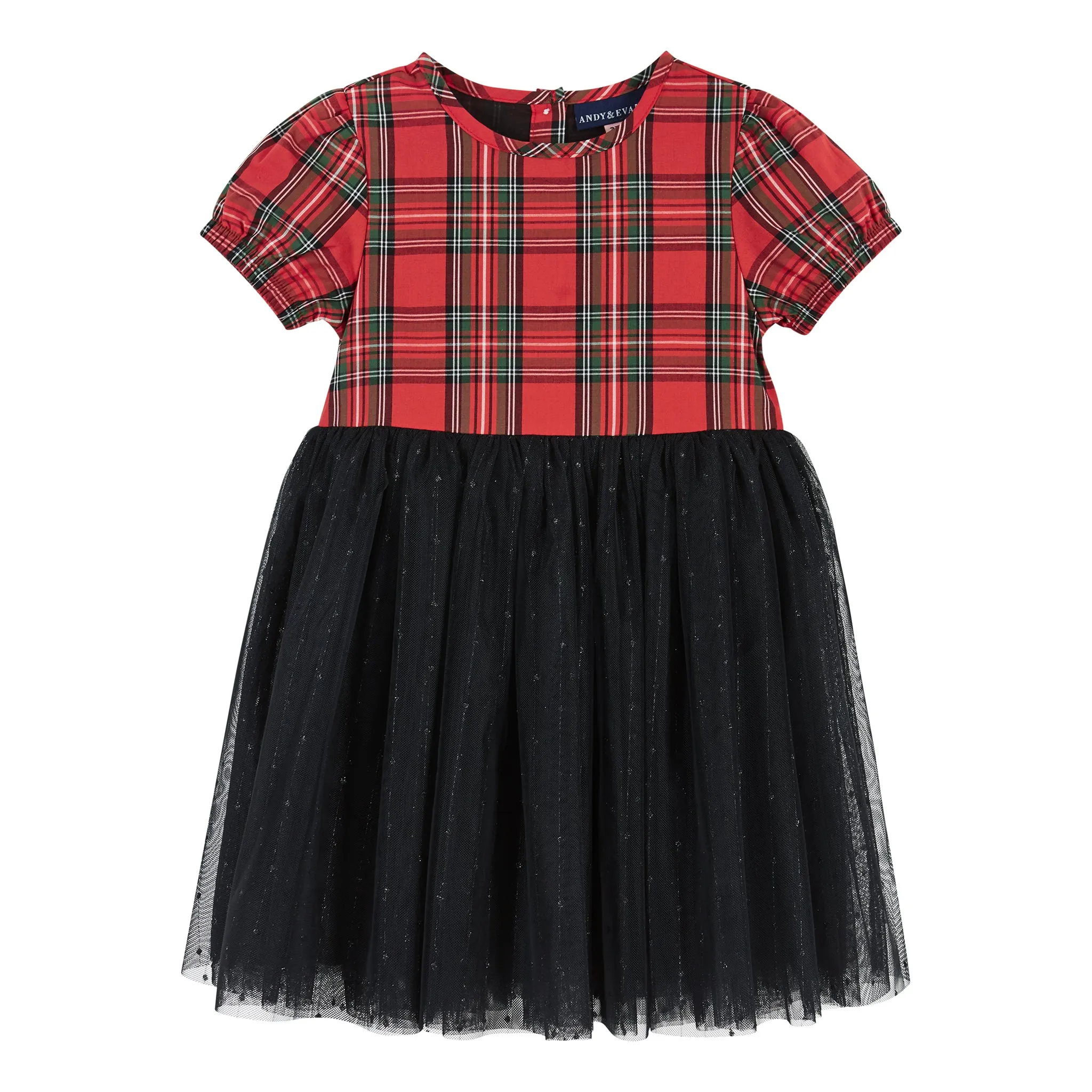 Plaid Tulle Dress  | Red & Green