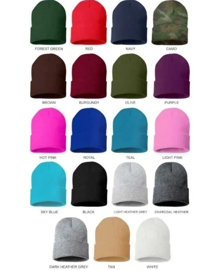 Plain Cuffed Beanie Cap