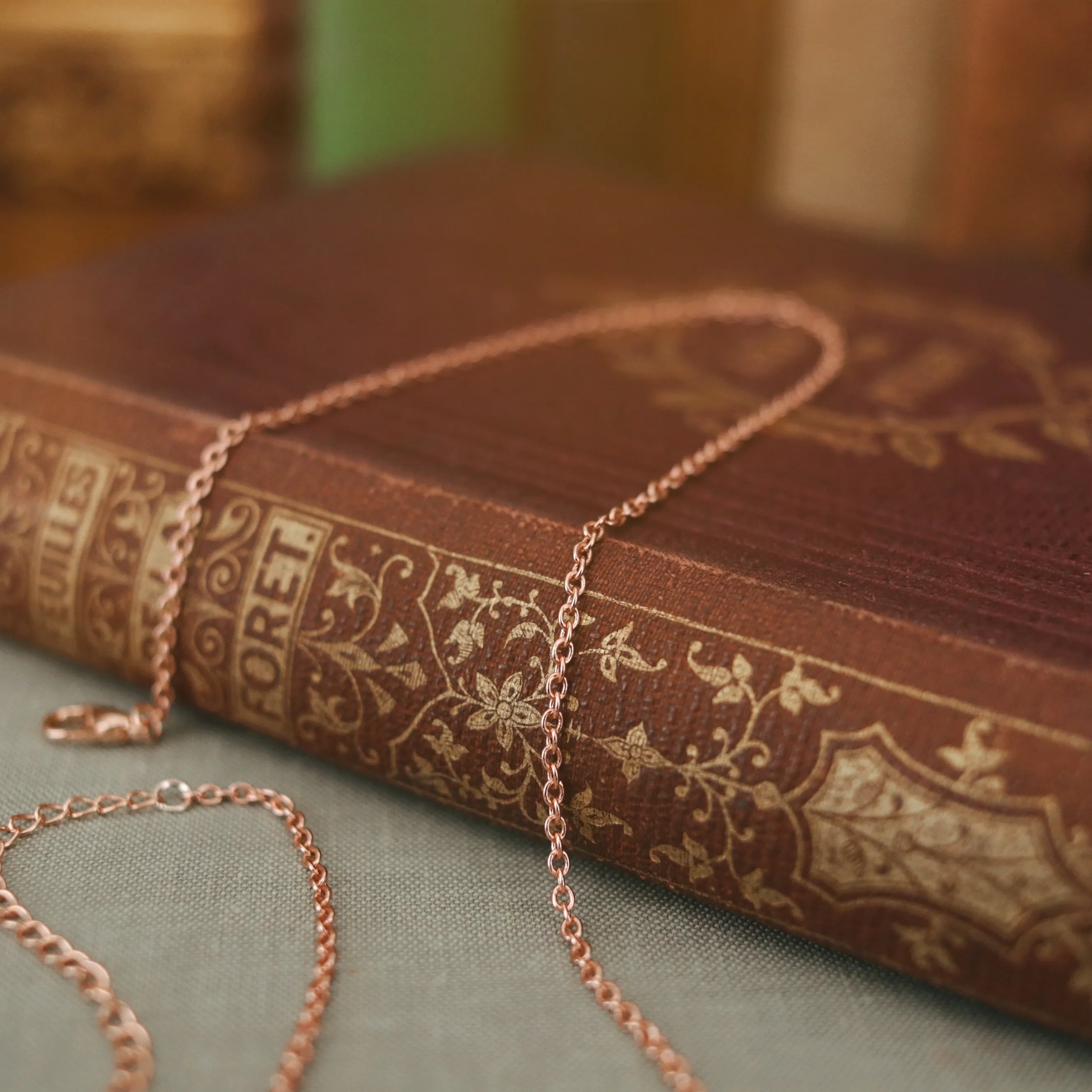 Plain Rose Gold Chain Necklace