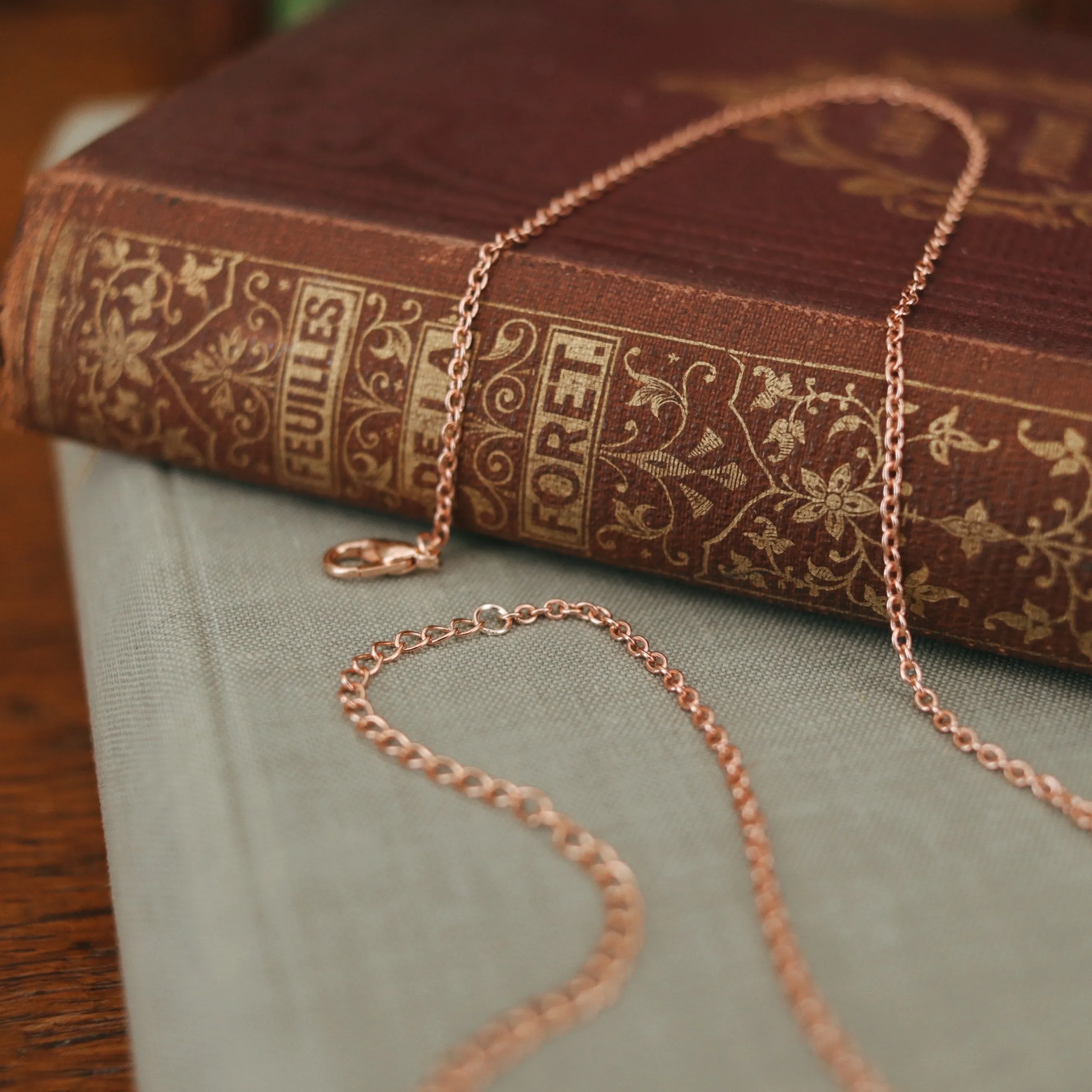 Plain Rose Gold Chain Necklace