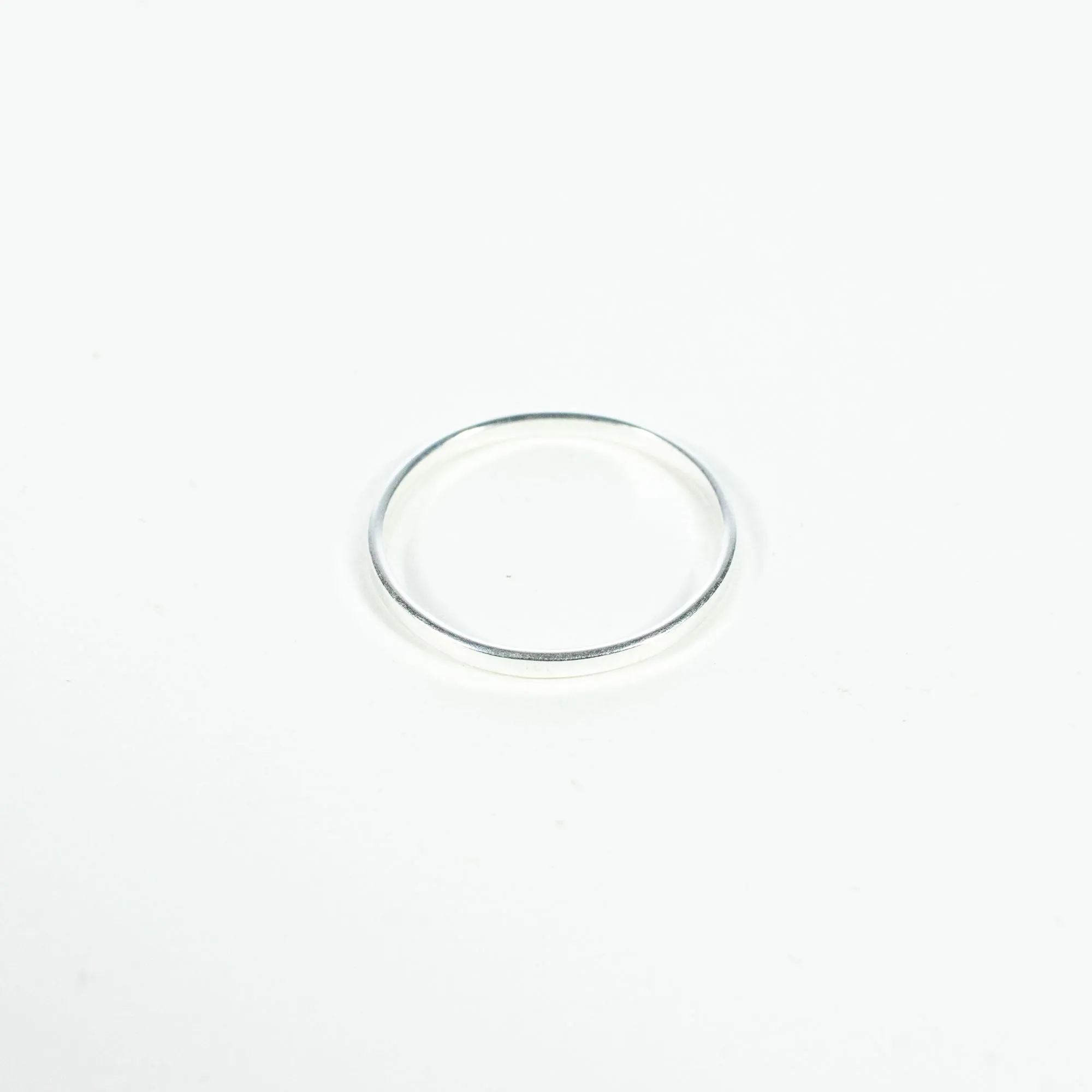 Plain Stackable Silver Band