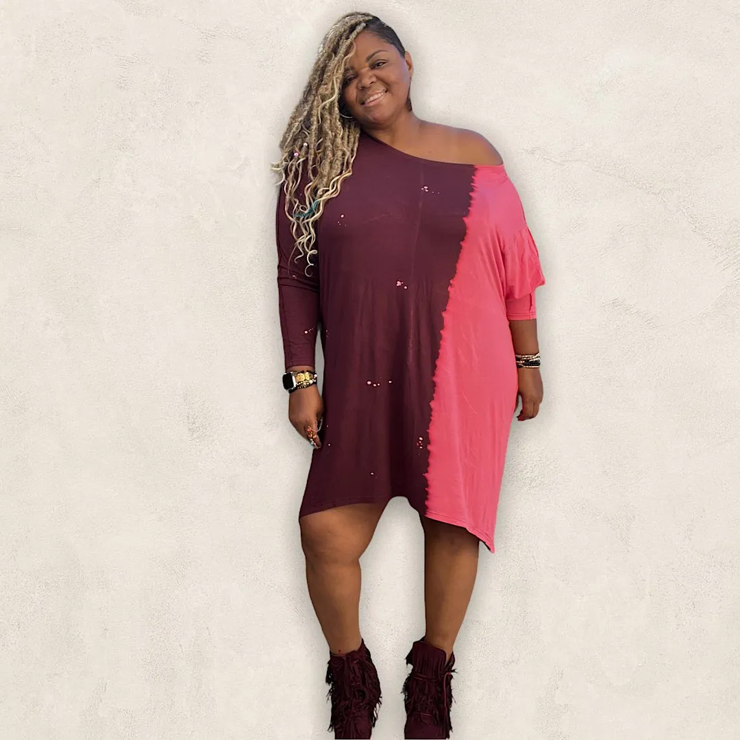 Plus Size Loose Fit Shirt Dress