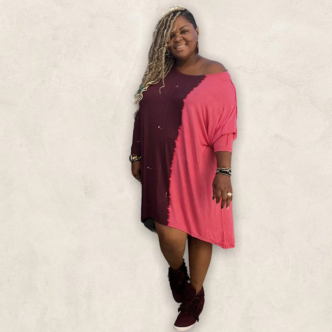 Plus Size Loose Fit Shirt Dress