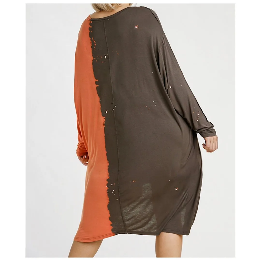 Plus Size Loose Fit Shirt Dress