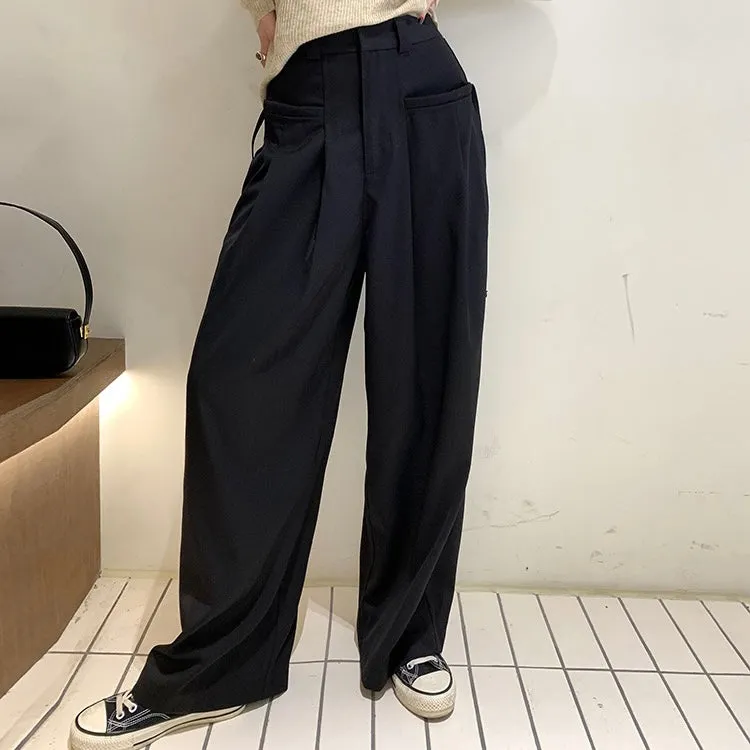 Pocket String Strap Oversized Trouser