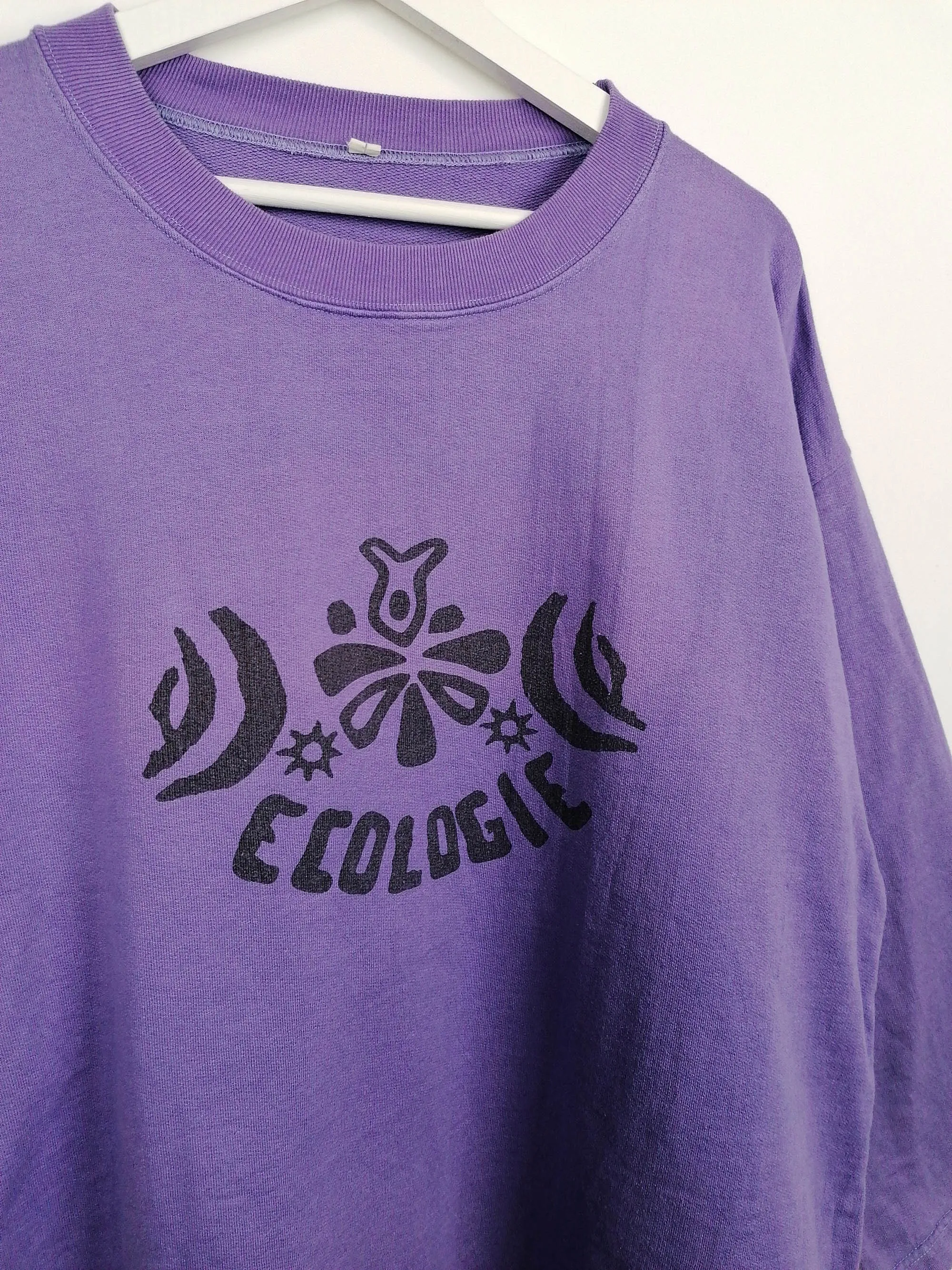 "Ecologie" Faded 80's Sweatshirt - size L