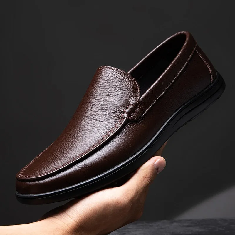 RAX Plain Leather Loafers