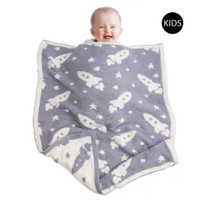 Rocket Patterned Kids Blanket