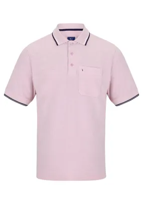 Short Sleeve Plain Polo - Pink