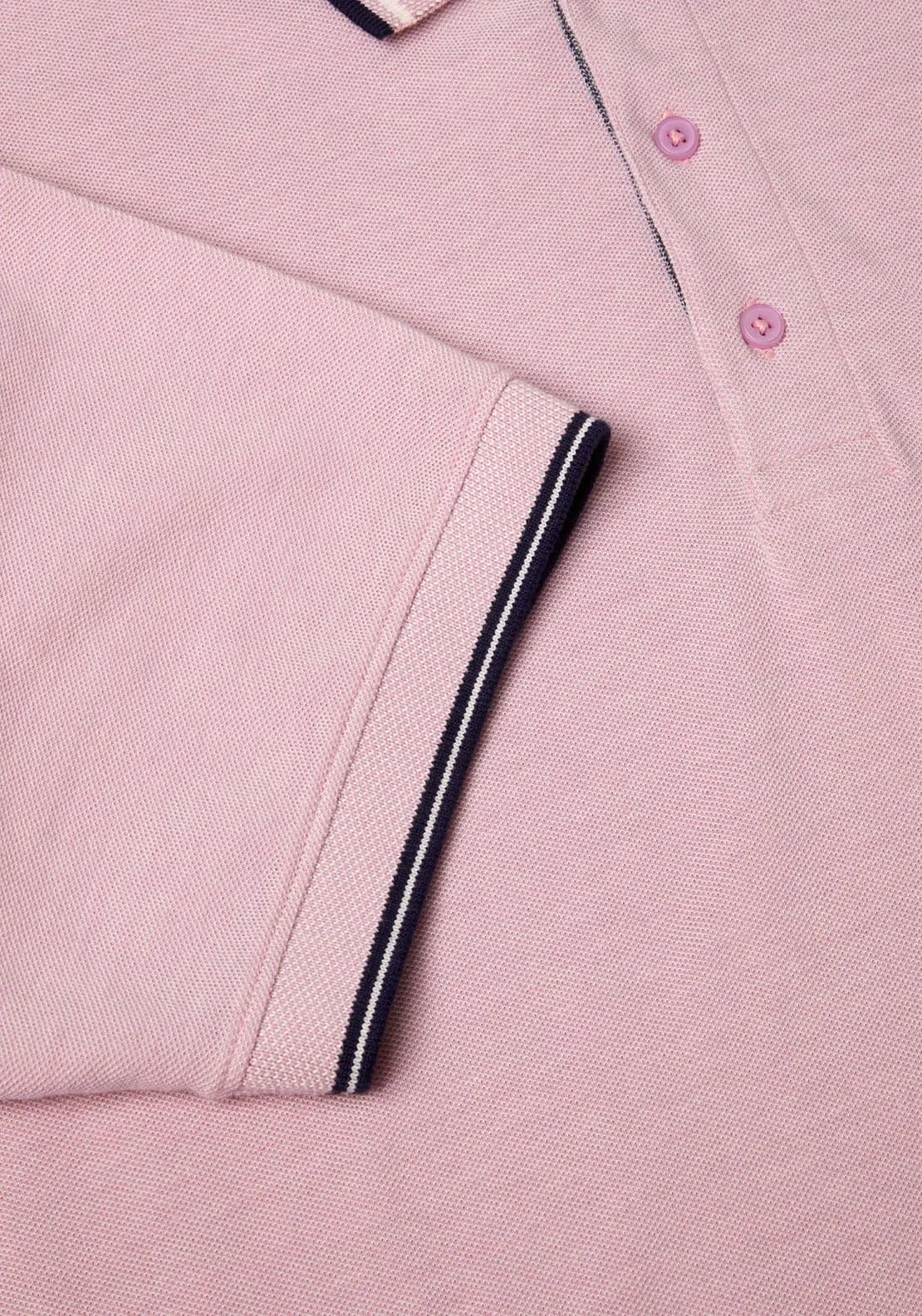 Short Sleeve Plain Polo - Pink